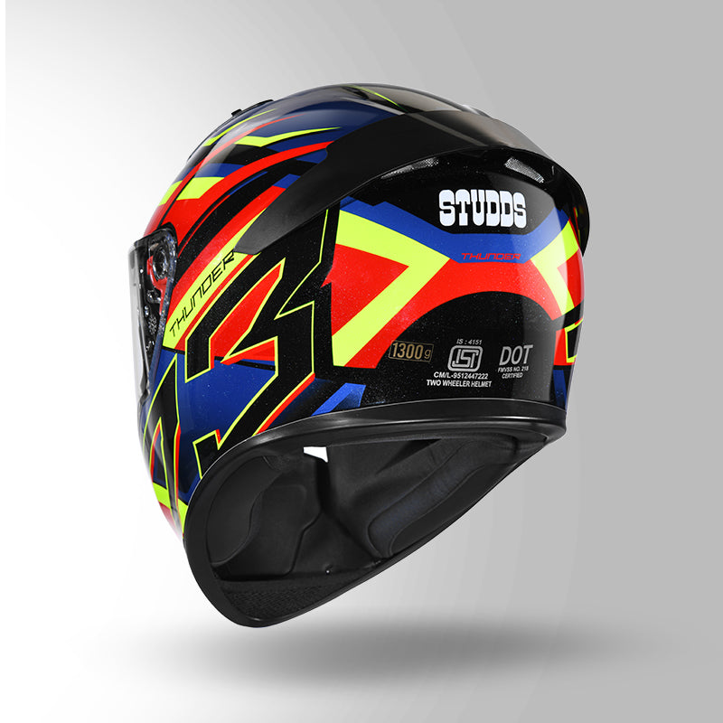 THUNDER D6 DECOR BLACK / RED & BLUE WITH SPOILER