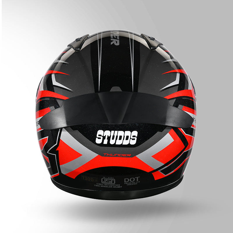 THUNDER D6 DECOR BLACK / RED & GREY WITH SPOILER