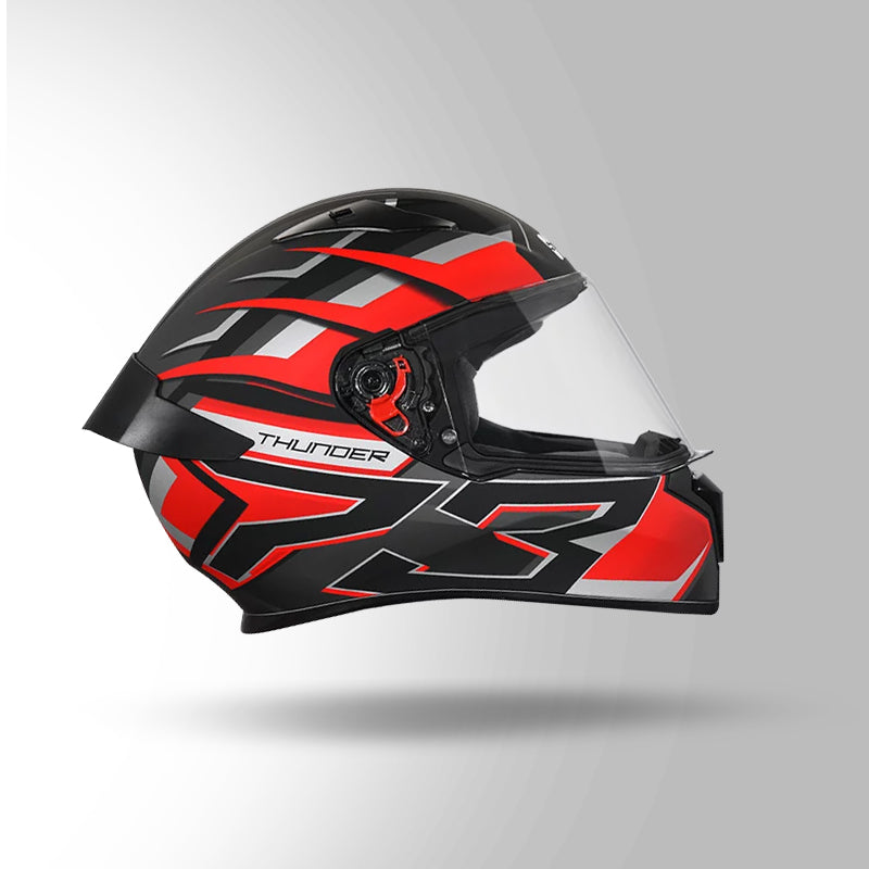THUNDER D6 DECOR BLACK / RED & GREY WITH SPOILER