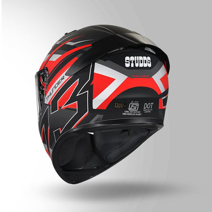 THUNDER D6 DECOR BLACK / RED & GREY WITH SPOILER