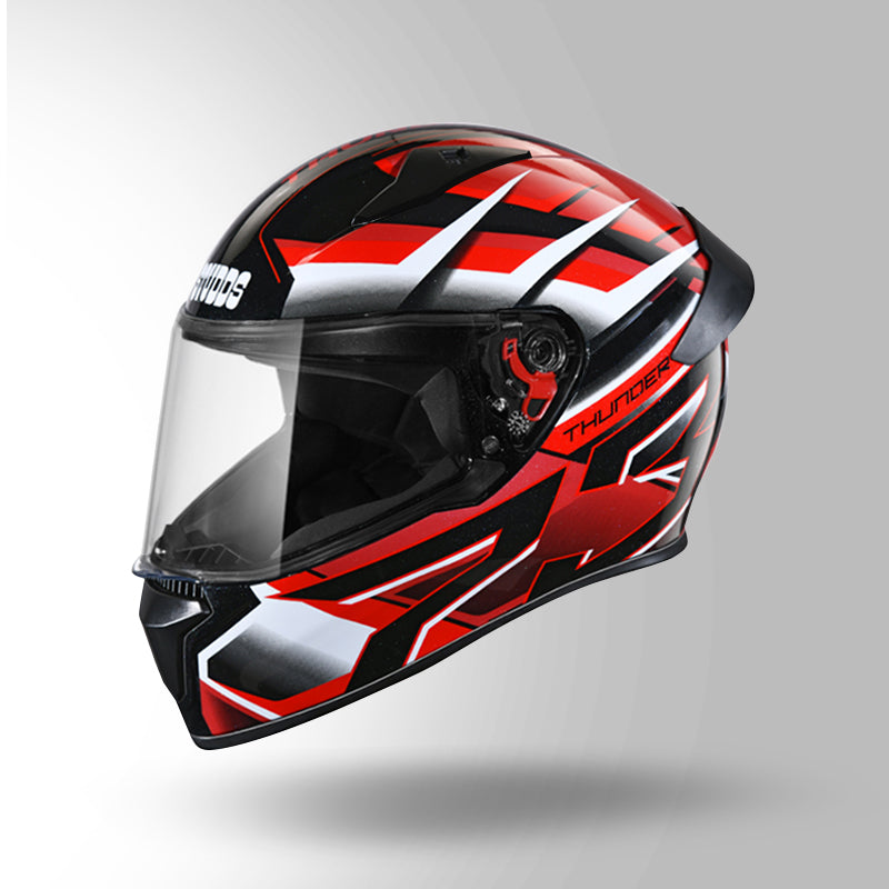 THUNDER D6 DECOR BLACK / WHITE & RED WITH SPOILER