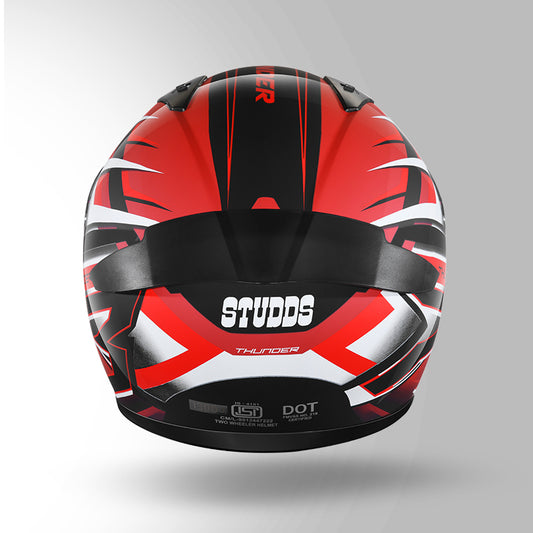THUNDER D6 DECOR BLACK / WHITE & RED WITH SPOILER