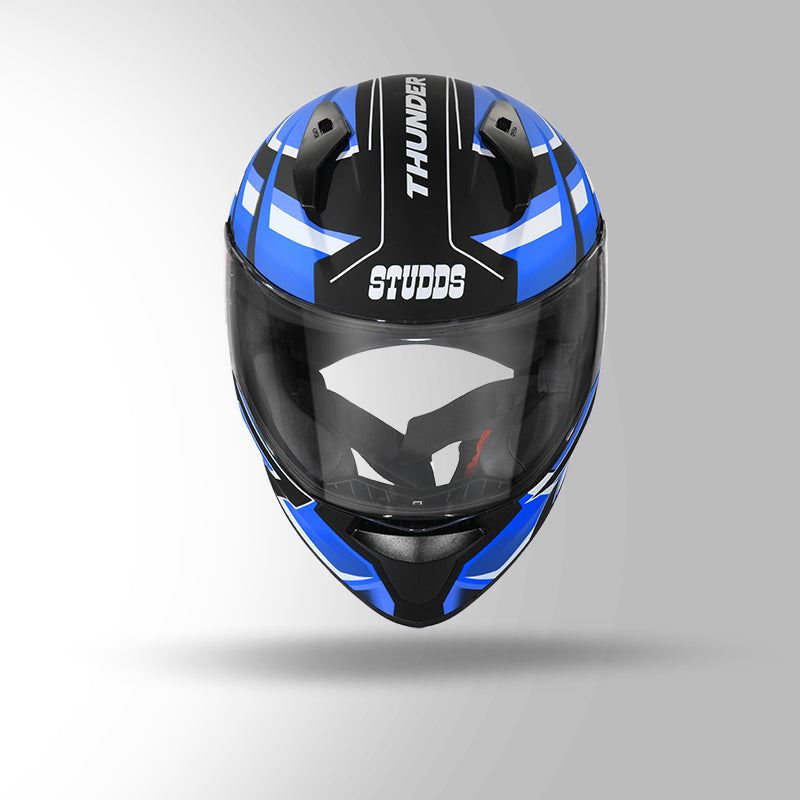 THUNDER D6 DECOR MATT BLACK / BLUE & BLUE WITH SPOILER