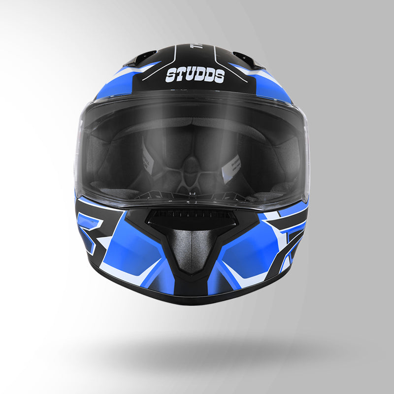 THUNDER D6 DECOR MATT BLACK / BLUE & BLUE WITH SPOILER