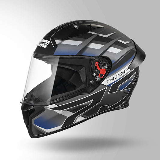 THUNDER D6 DECOR MATT BLACK / GREY & WHITE WITH SPOILER