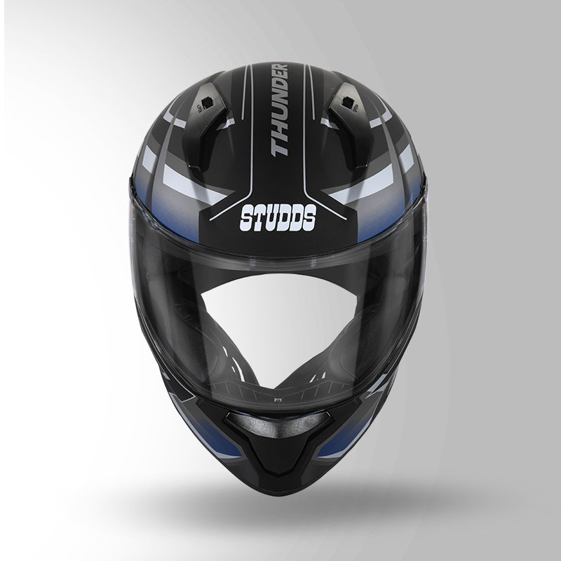 THUNDER D6 DECOR MATT BLACK / GREY & WHITE WITH SPOILER