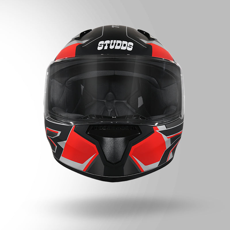 THUNDER D6 DECOR MATT BLACK / RED & GREY WITH SPOILER