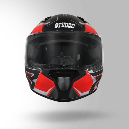 THUNDER D6 DECOR MATT BLACK / RED & GREY WITH SPOILER