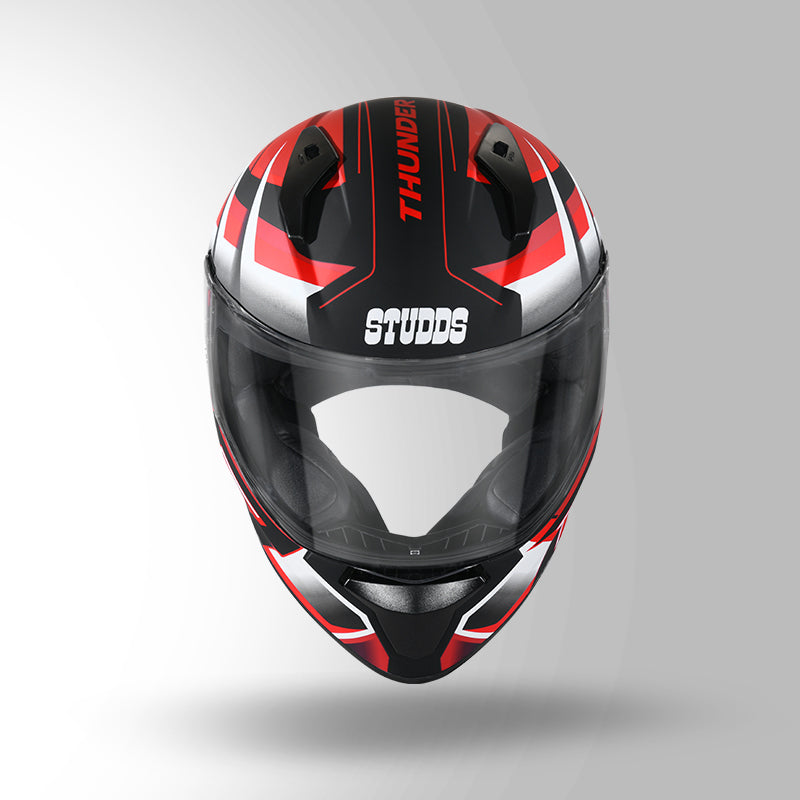 THUNDER D6 DECOR MATT BLACK / WHITE & RED WITH SPOILER