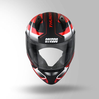 THUNDER D6 DECOR MATT BLACK / WHITE & RED WITH SPOILER