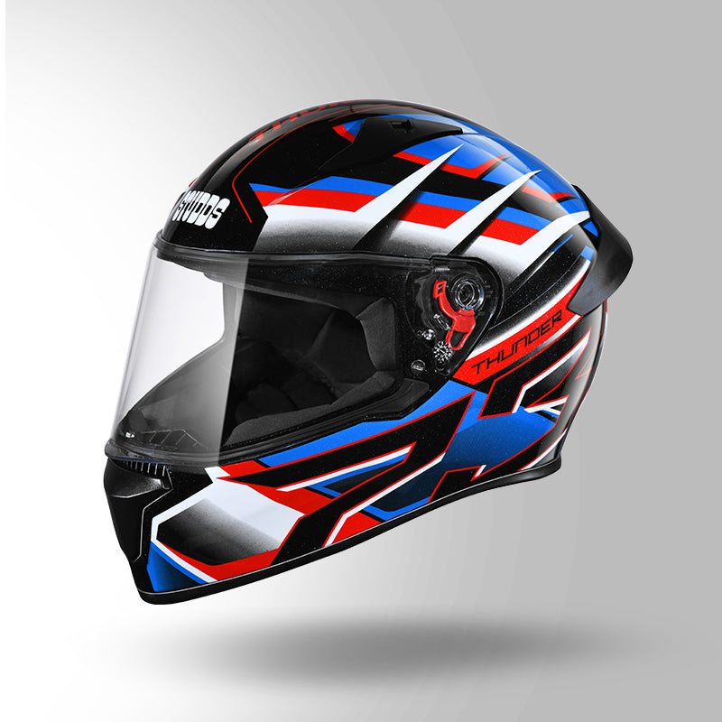 THUNDER D6 DECOR BLACK / WHITE & BLUE WITH SPOILER