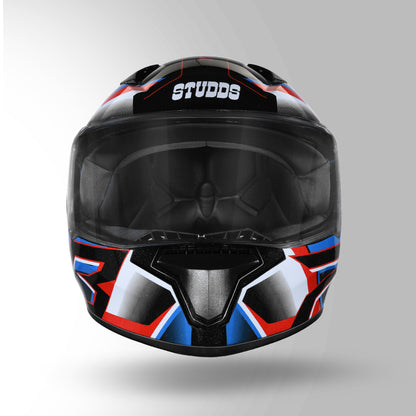 THUNDER D6 DECOR BLACK / WHITE & BLUE WITH SPOILER