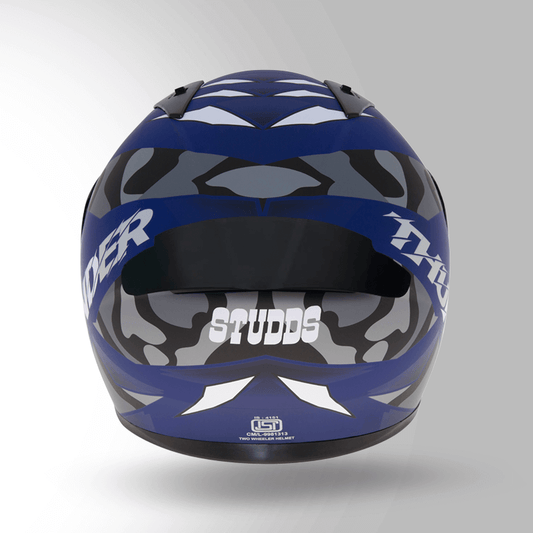 THUNDER D7 DECOR MATT BLUE & GREY WITH SPOILER