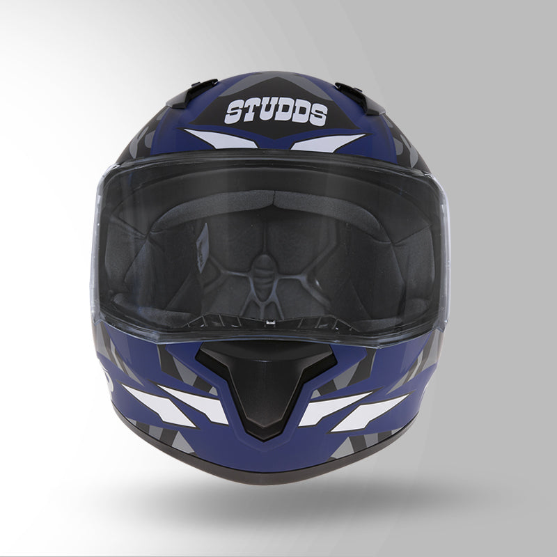 THUNDER D7 DECOR MATT BLUE & GREY WITH SPOILER