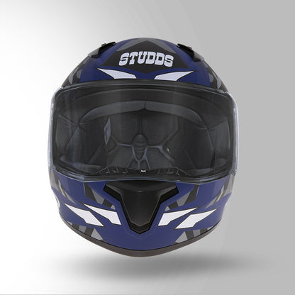 THUNDER D7 DECOR MATT BLUE & GREY WITH SPOILER