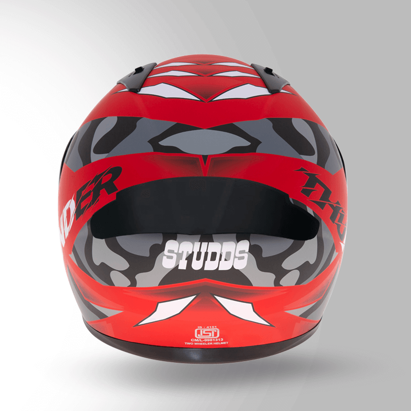 THUNDER D7 DECOR MATT RED & BLACK WITH SPOILER