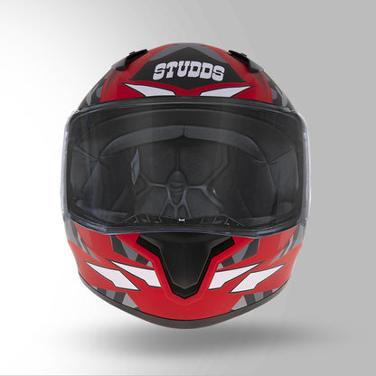 THUNDER D7 DECOR MATT RED & BLACK WITH SPOILER