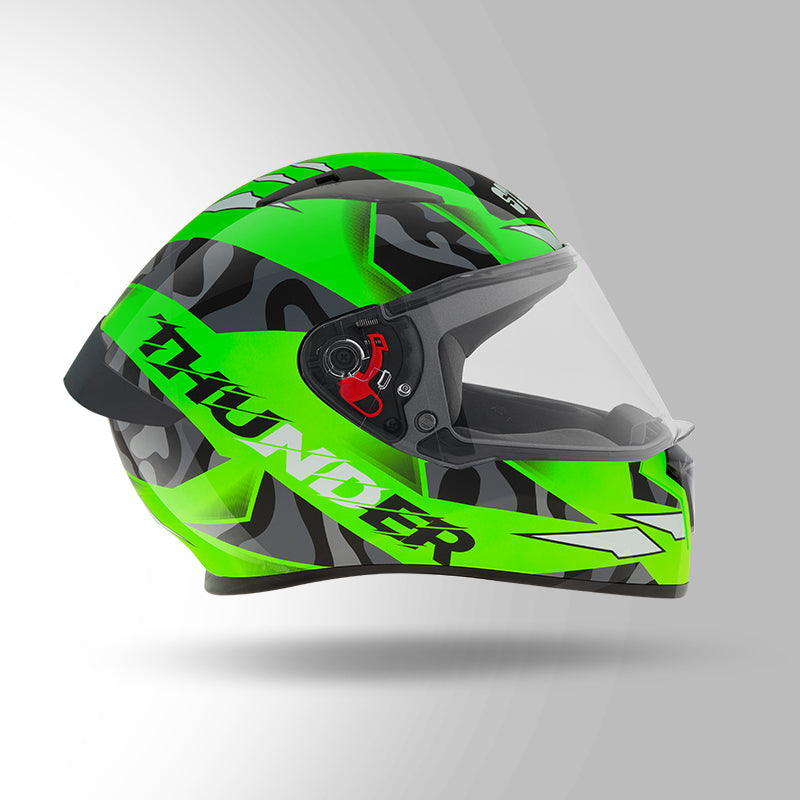 THUNDER D7 DECOR NEON GREEN & BLACK WITH SPOILER