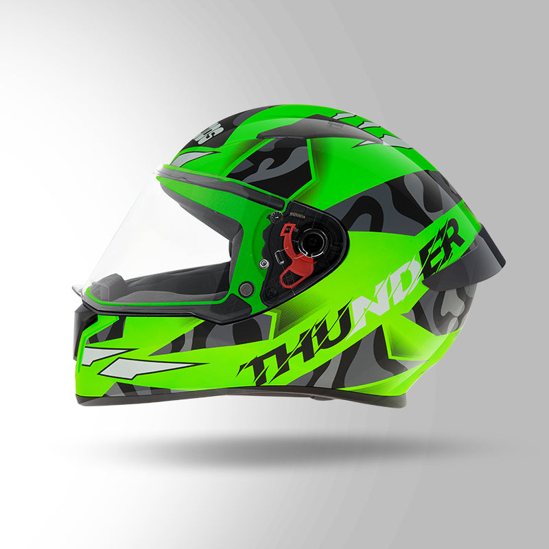 THUNDER D7 DECOR NEON GREEN & BLACK WITH SPOILER