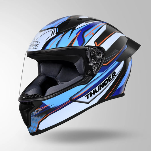 THUNDER D8 DECOR BLACK & BLUE WITH SPOILER