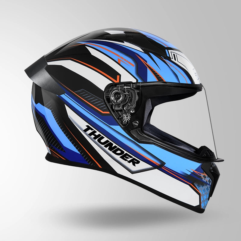 THUNDER D8 DECOR BLACK & BLUE WITH SPOILER