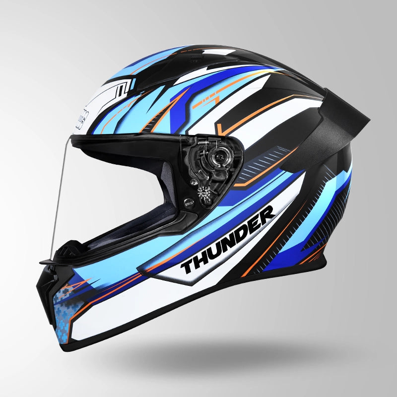 THUNDER D8 DECOR BLACK & BLUE WITH SPOILER