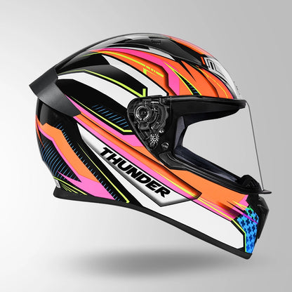 THUNDER D8 DECOR BLACK & ORANGE WITH SPOILER