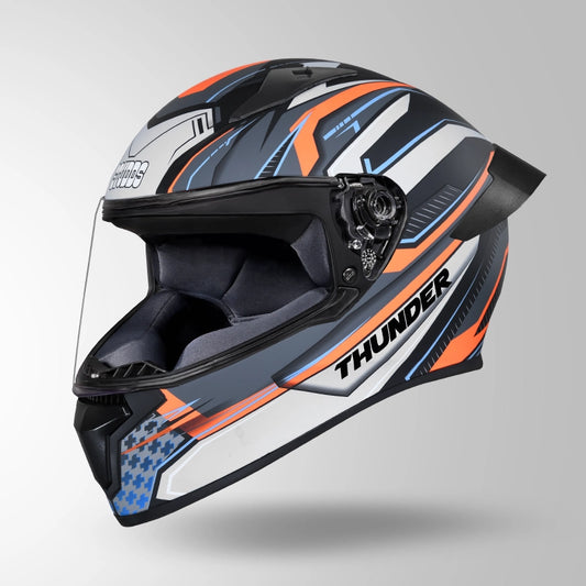 THUNDER D8 DECOR MATT BLACK & GREY WITH SPOILER