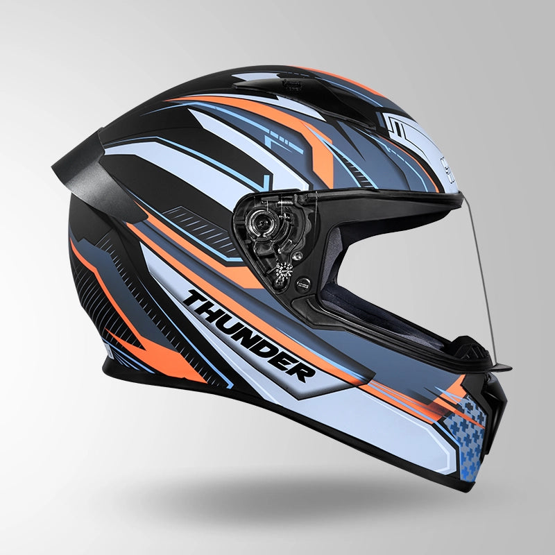 THUNDER D8 DECOR MATT BLACK & GREY WITH SPOILER