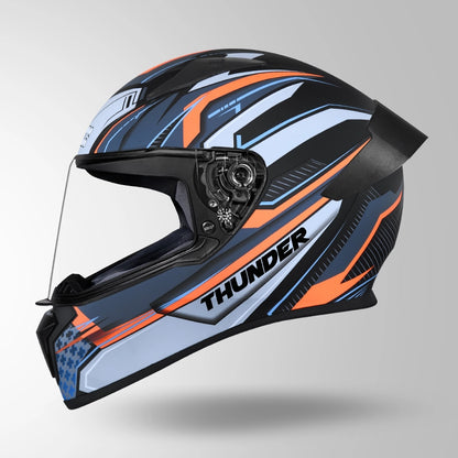 THUNDER D8 DECOR MATT BLACK & GREY WITH SPOILER