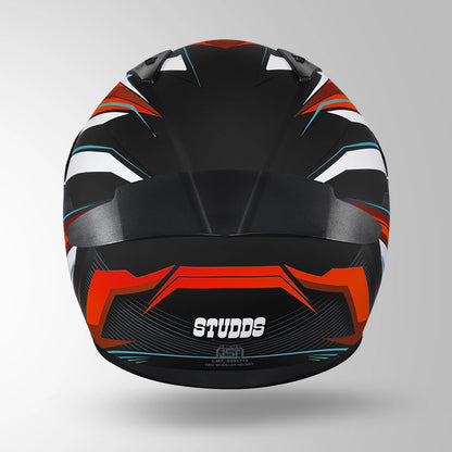 THUNDER D8 DECOR MATT BLACK & RED WITH SPOILER