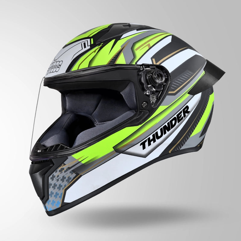 THUNDER D8 DECOR MATT BLACK & YELLOW WITH SPOILER