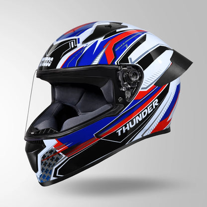 THUNDER D8 DECOR WHITE & BLUE WITH SPOILER