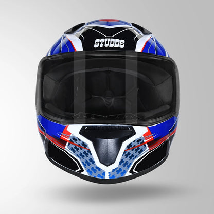 THUNDER D8 DECOR WHITE & BLUE WITH SPOILER