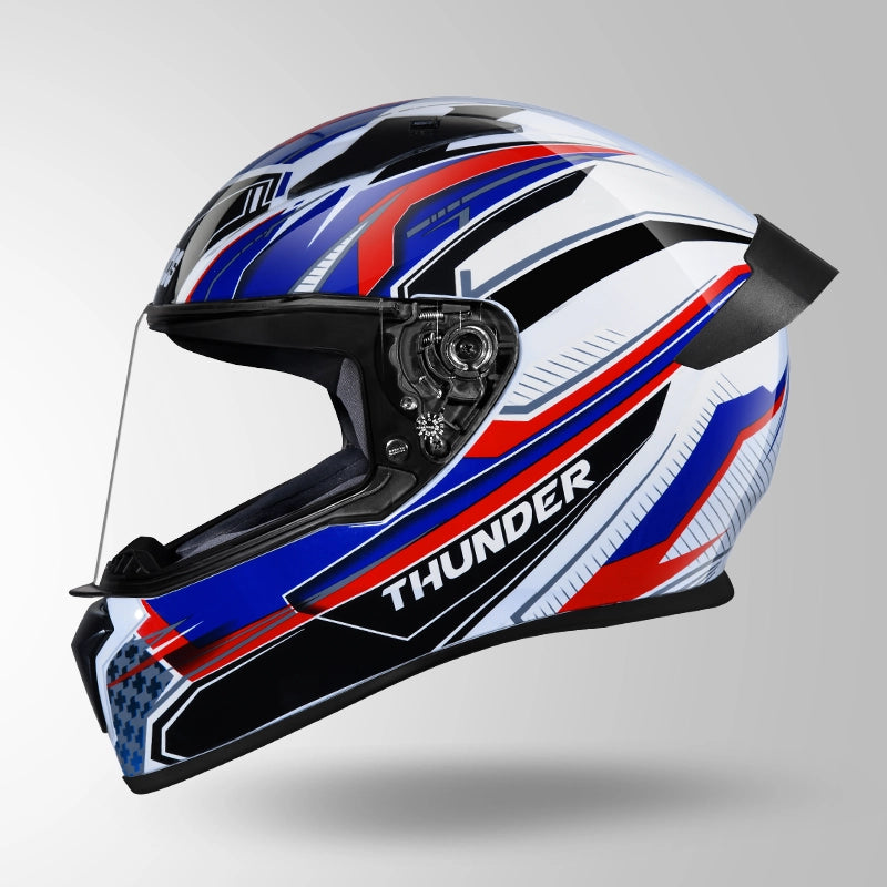THUNDER D8 DECOR WHITE & BLUE WITH SPOILER