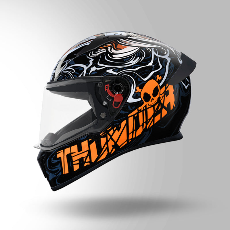 THUNDER D9 DECOR BLACK & ORANGE WITH SPOILER