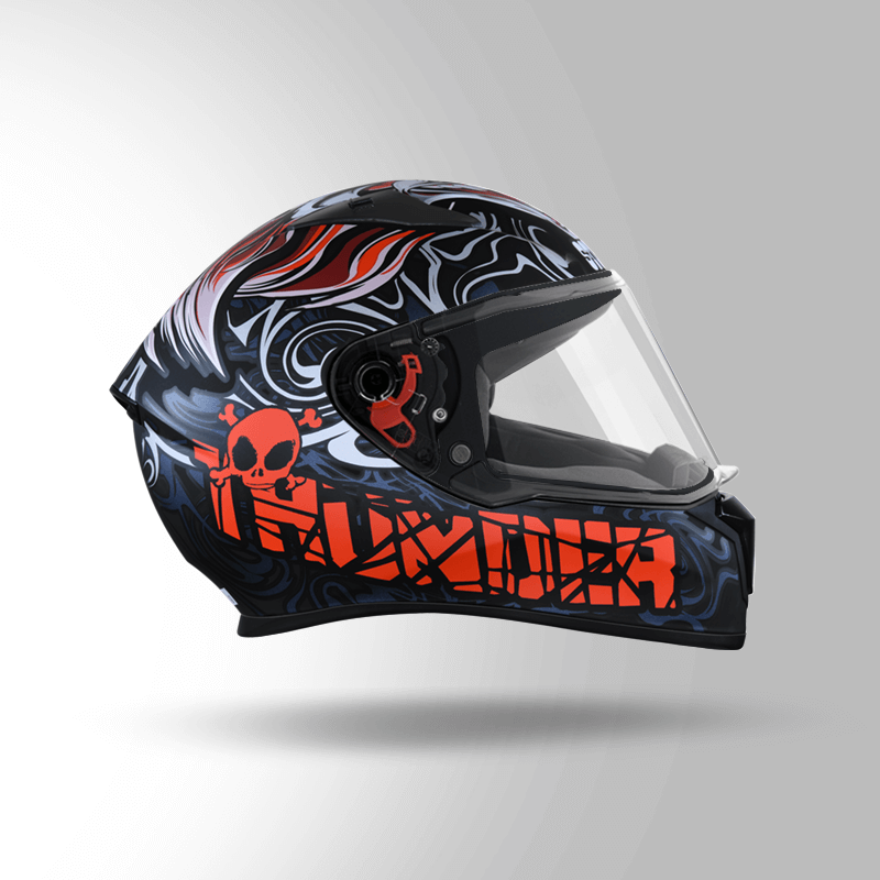 THUNDER D9 DECOR BLACK & RED WITH SPOILER