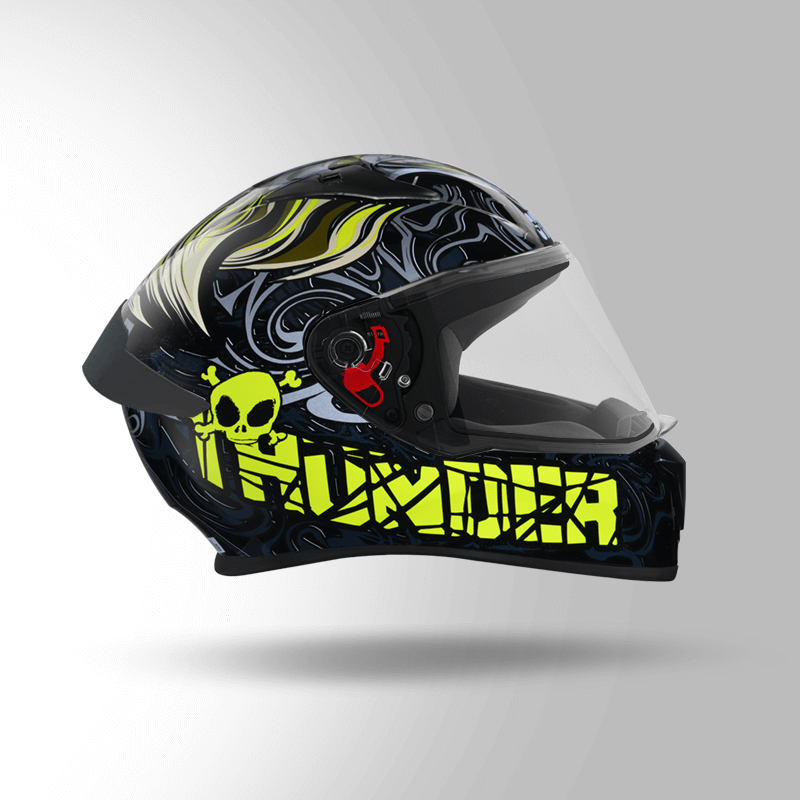 THUNDER D9 DECOR BLACK & YELLOW WITH SPOILER