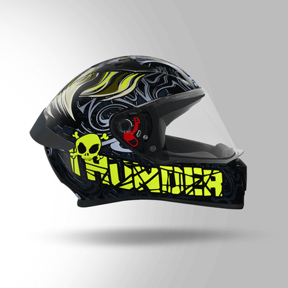 THUNDER D9 DECOR BLACK & YELLOW WITH SPOILER