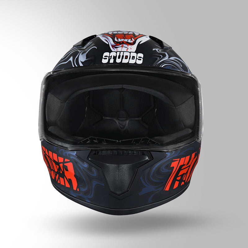 THUNDER D9 DECOR MATT BLACK & RED WITH SPOILER