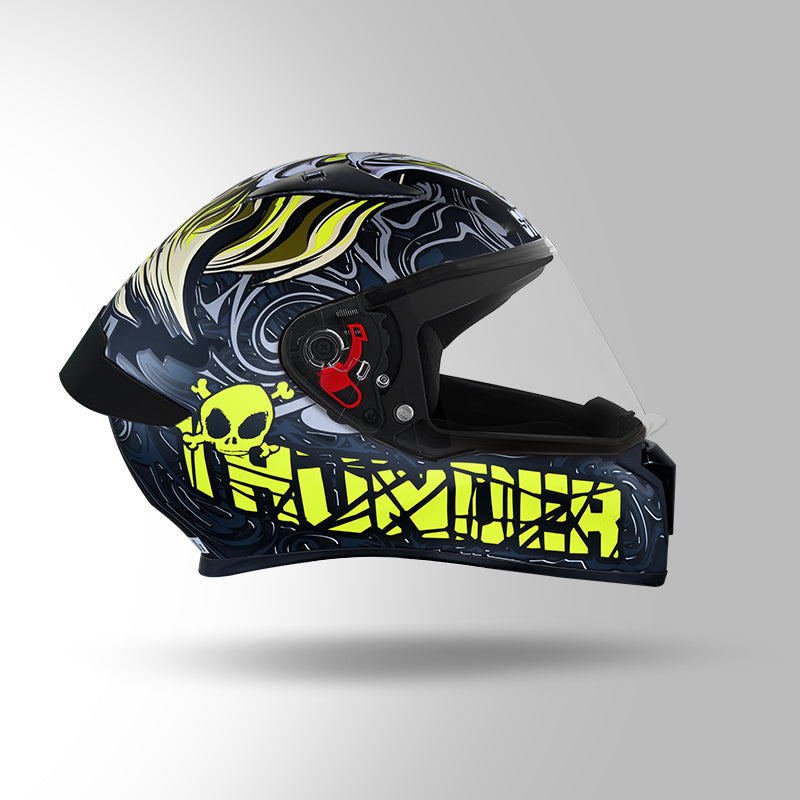THUNDER D9 DECOR MATT BLACK & YELLOW WITH SPOILER