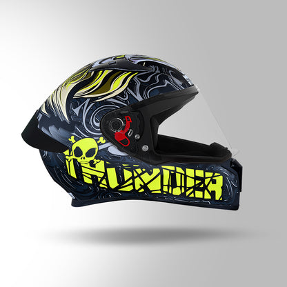 THUNDER D9 DECOR MATT BLACK & YELLOW WITH SPOILER