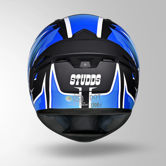 THUNDER D9 FLASH DECOR MATT BLACK & BLUE
