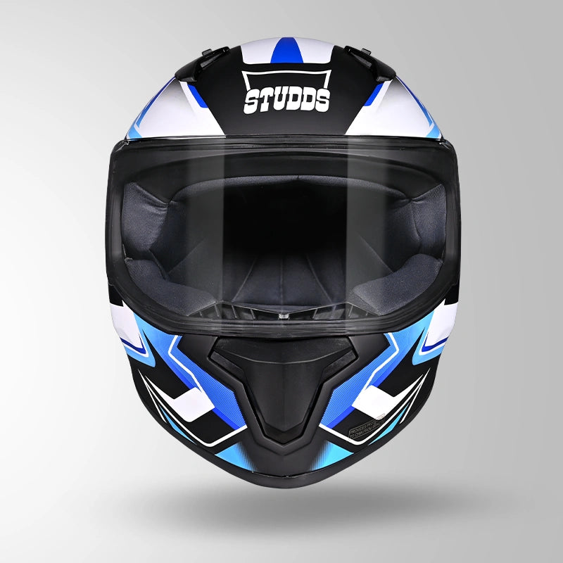 THUNDER D9 FLASH DECOR MATT BLACK & BLUE