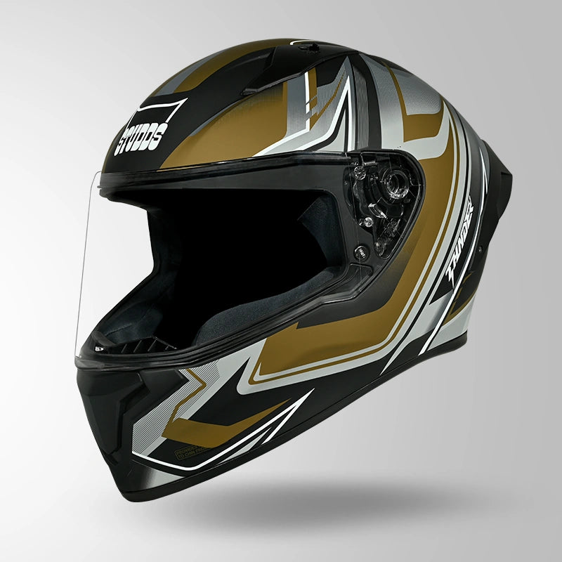 THUNDER D9 FLASH DECOR MATT BLACK & GOLDEN