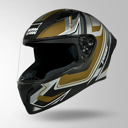 THUNDER D9 FLASH DECOR MATT BLACK & GOLDEN