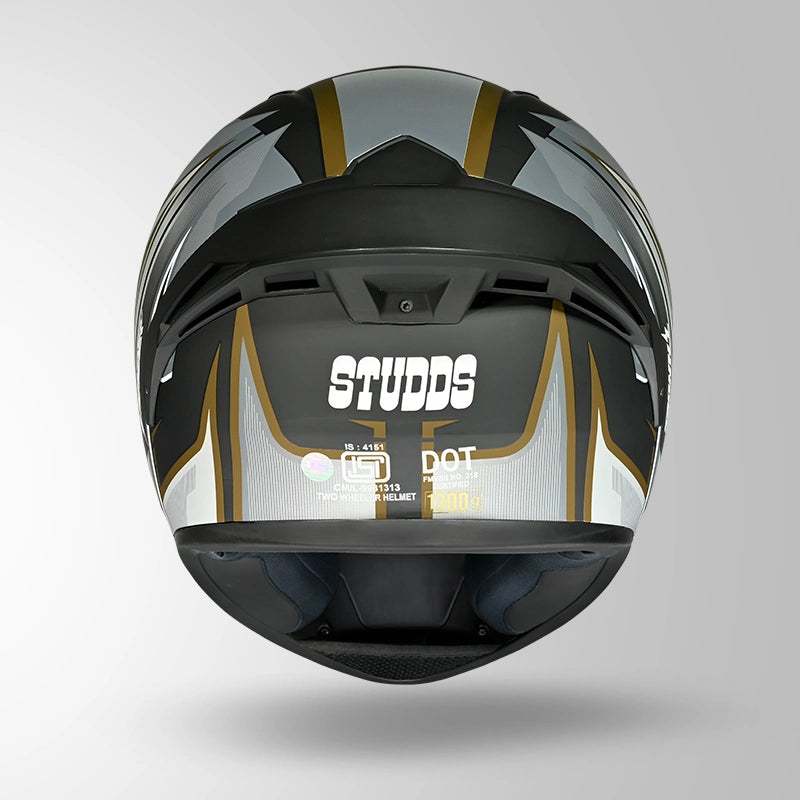 THUNDER D9 FLASH DECOR MATT BLACK & GOLDEN