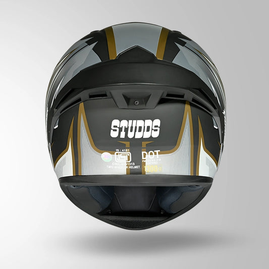 THUNDER D9 FLASH DECOR MATT BLACK & GOLDEN