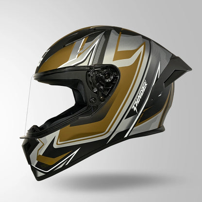 THUNDER D9 FLASH DECOR MATT BLACK & GOLDEN