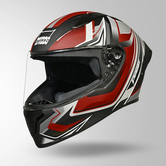 THUNDER D9 FLASH DECOR MATT BLACK & RED